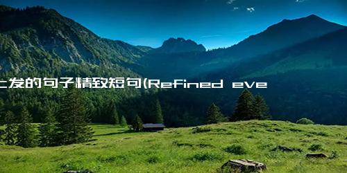 晚上发的句子精致短句(Refined evening phrases for an exquisite headline.)